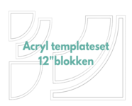 Frosted mountains acryl templates 12inch