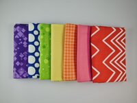 Fat quarter bundel - regenboog
