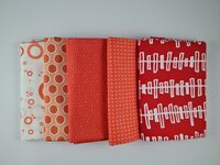 Fat quarter bundel - rood