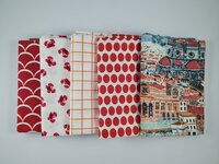 Fat quarter bundel - rood