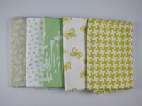 Fat quarter bundel - lichtgroen