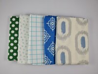 Fat quarter bundel - blauwgroen