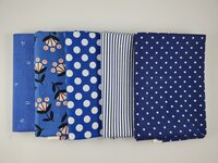 Fat quarter bundel - blauw