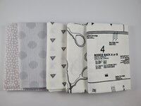 Fat quarter bundel - grijs