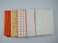 Fat quarter bundel - oranje