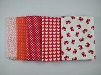 Fat quarter bundel - rood