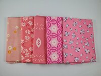 Fat quarter bundel - roze