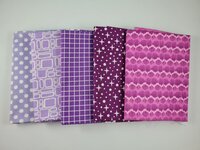 Fat quarter bundel - paars