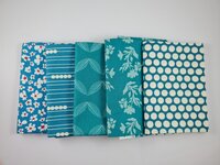 Fat quarter bundel - teal