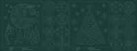 Kerst stitchery paneel groen 