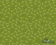 EQP textiles - back in the day - keys forest green