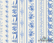 Tilda - Something blue - Borders Blue