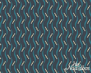 *coupon* EQP textiles - sands of time regatta donkerblauw