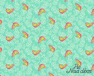 *coupon* Tula Pink - salmon mint