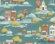 Tilda - Village life - Village teal 