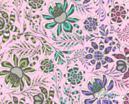 Tula Pink - quiltback - wild vine blush