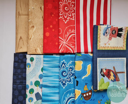 Fat quarter bundel - piraten