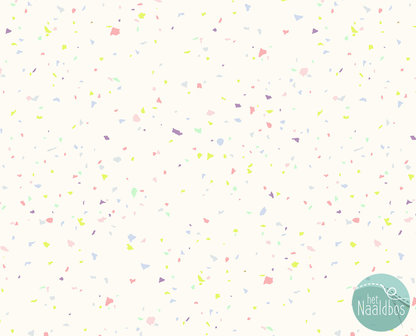 RJR - Confetti pastel on creme