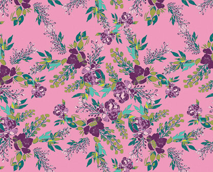 Art gallery fabrics - virtuosa blooms rosa 
