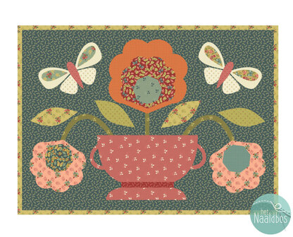 Ellie&#039;s quilt place - flower pillow quiltpatroon 