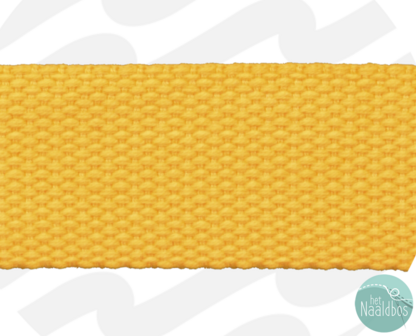 Zipperzoo tassenband 25mm warm yellow