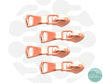 Zipperzoo ritsschuiver allround rose gold
