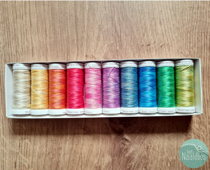Sulky cotton petites 12 wt - multicolor rainbow mix 
