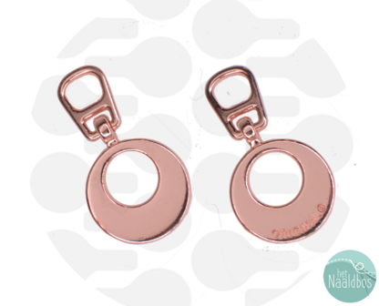 Zipperzoo snap-on hanger circle rosegold