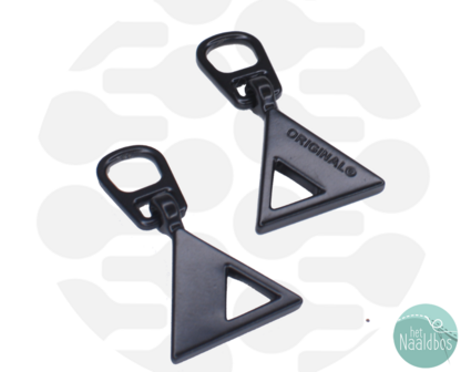 Zipperzoo snap-on hanger triangle black 