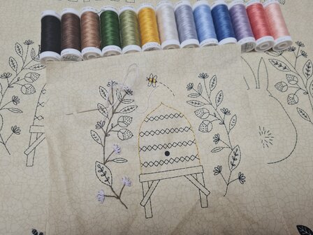 moda - bloom and grow borduur paneel