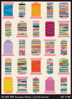 Ruby Star Society - selvedge magic letters panel