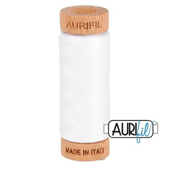 *pre-order* Aurifil cotton 80wt - 2024 white