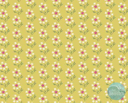 EQP textiles - future heirlooms dandelion sweet sunshine