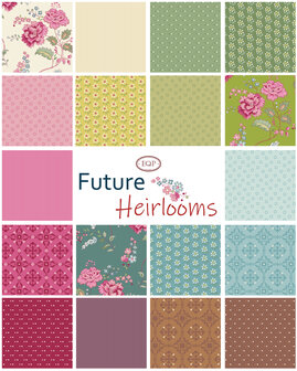 EQP textiles - future heirlooms tumbling blocks lemonade