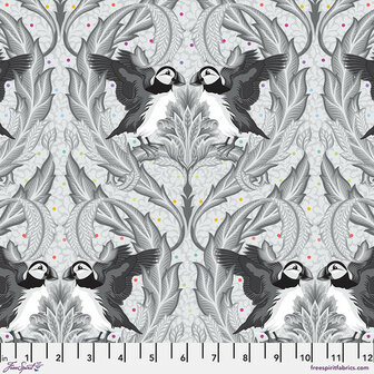 *pre-order* Tula Pink - Graywork - huffin and puffin whisper