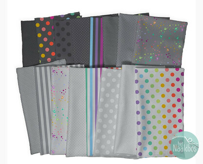 *pre-order* Tula Pink - Graywork true colors - fat quarter bundle