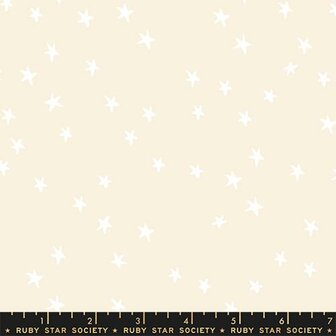 Ruby Star Society - starry white on natural