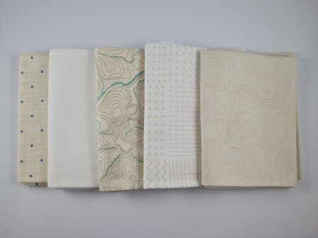 Fat quarter bundel - wit
