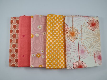 Fat quarter bundel - paardenbloem