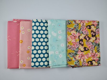 Fat quarter bundel - vlinders
