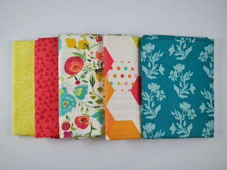 Fat quarter bundel - aquarel