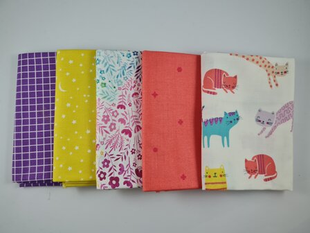 Fat quarter bundel - katten