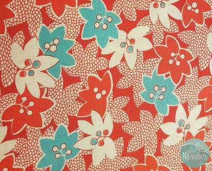 *coupon* Windham - mimosa red,white,blue flowers