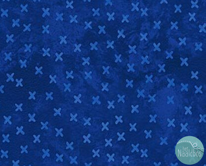 *coupon* Northcott - X&#039;s &amp; O&#039;s indigo