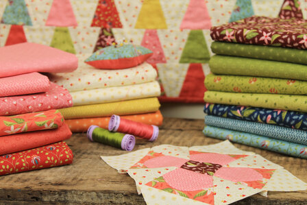 *coupon* EQP textiles - beyond time lily powder blue 