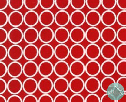 *coupon* Robert Kaufman - metro living circles red