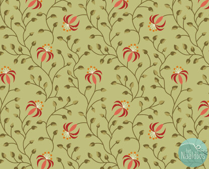 *coupon* EQP textiles - beyond time lily light olive