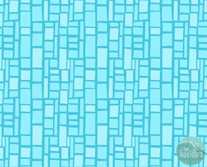 *coupon* Wilmington prints - on the go modern bricks turquoise