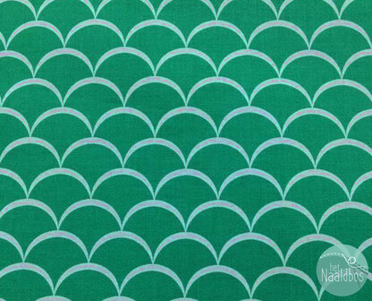 *coupon* David textiles - new waves green