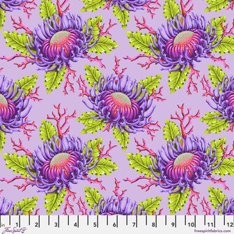 *pre-order* Tula Pink - Floral Reef - Friends &amp; Anemones ultraviolet